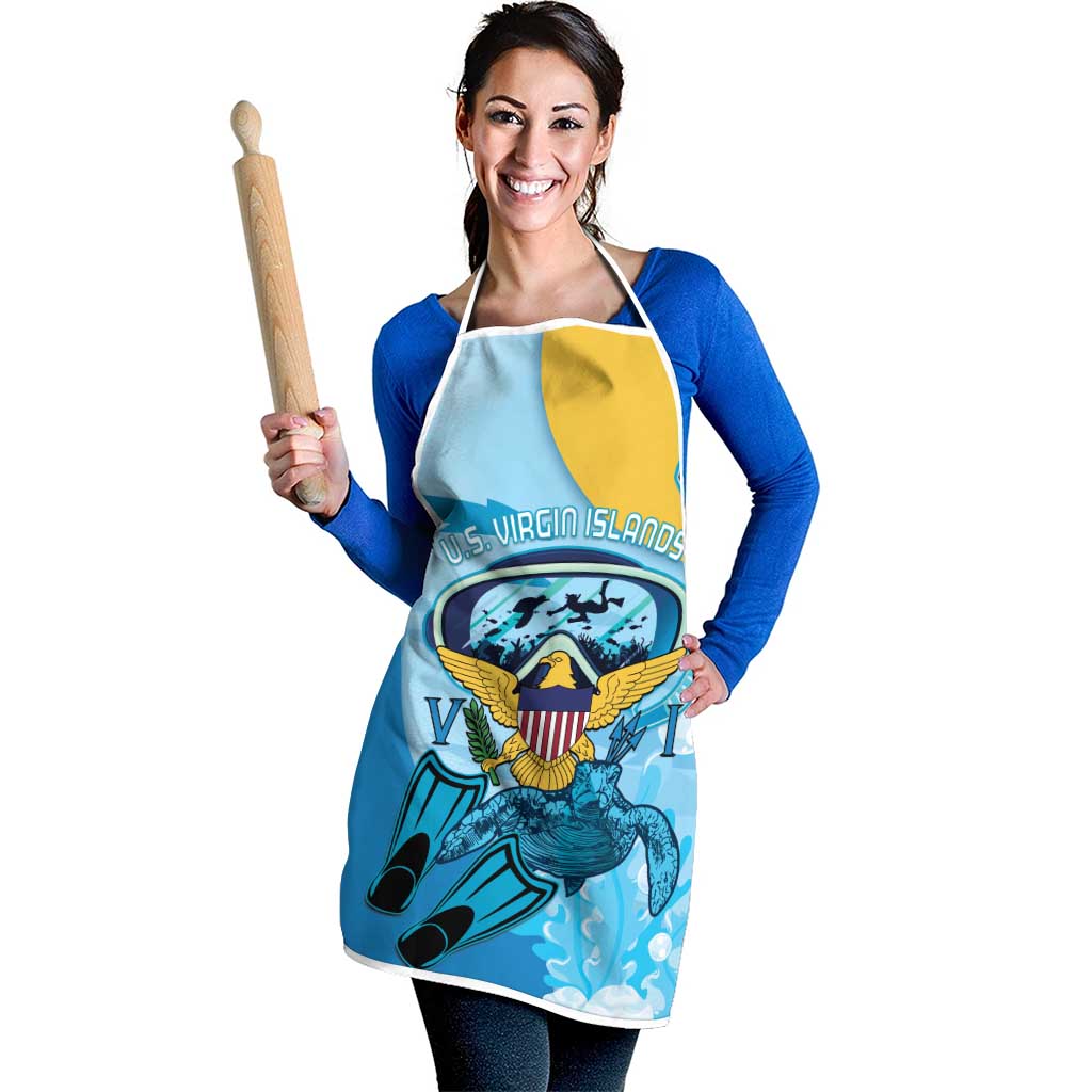US Virgin Islands Snorkeling Apron Sea Turtle Snorkel Ocean Style - Wonder Print Shop