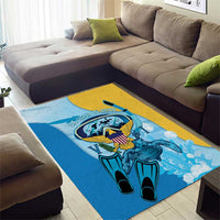 US Virgin Islands Snorkeling Area Rug Sea Turtle Snorkel Ocean Style - Wonder Print Shop