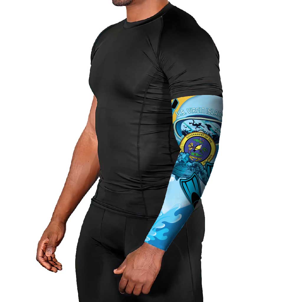US Virgin Islands Snorkeling Arm Sleeves Sea Turtle Snorkel Ocean Style - Wonder Print Shop