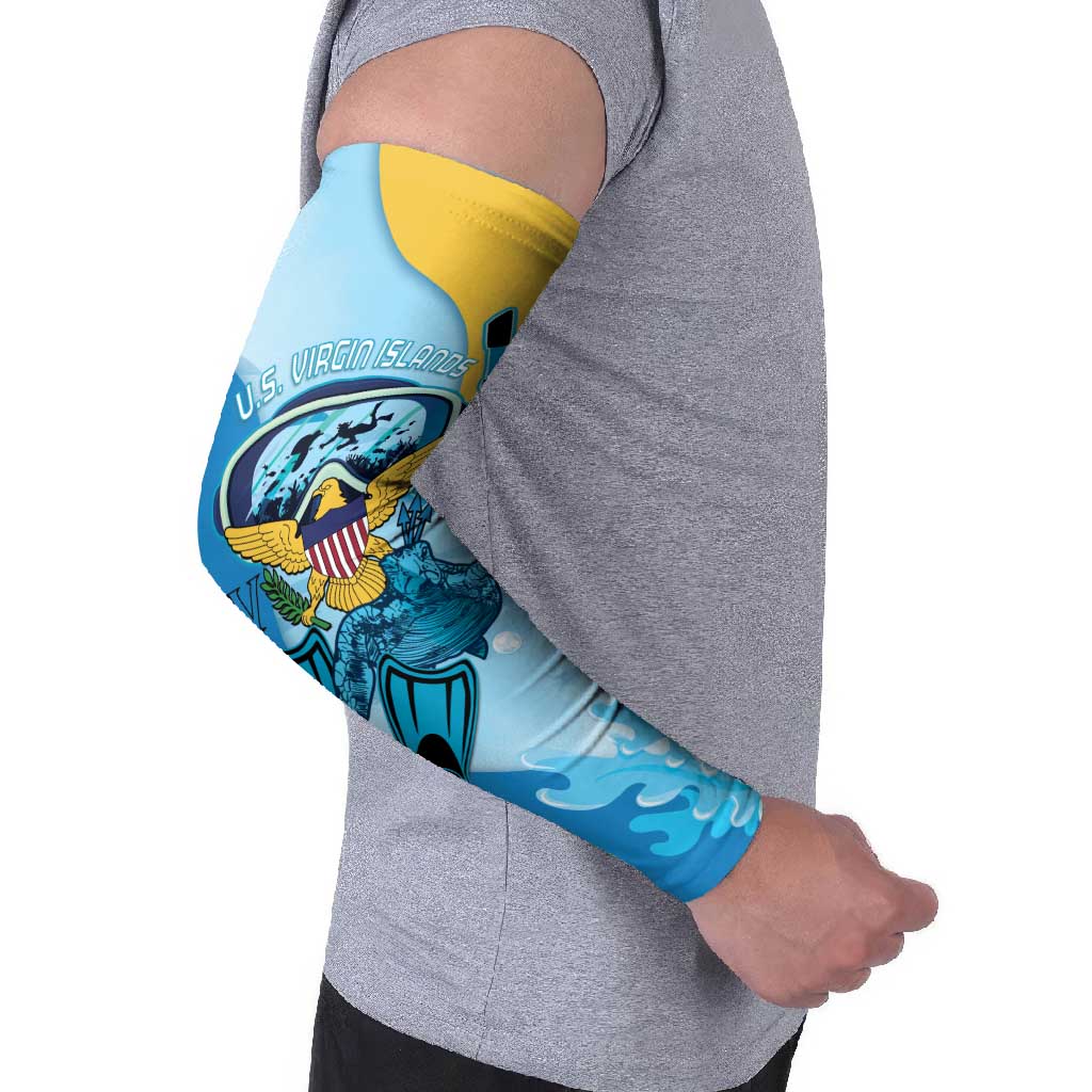 US Virgin Islands Snorkeling Arm Sleeves Sea Turtle Snorkel Ocean Style - Wonder Print Shop