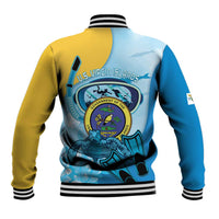 US Virgin Islands Snorkeling Baseball Jacket Sea Turtle Snorkel Ocean Style - Wonder Print Shop