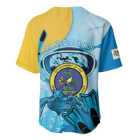 US Virgin Islands Snorkeling Baseball Jersey Sea Turtle Snorkel Ocean Style - Wonder Print Shop