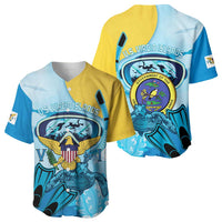 US Virgin Islands Snorkeling Baseball Jersey Sea Turtle Snorkel Ocean Style - Wonder Print Shop