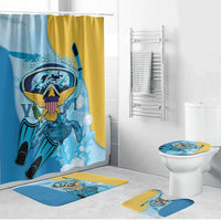 US Virgin Islands Snorkeling Bathroom Set Sea Turtle Snorkel Ocean Style - Wonder Print Shop