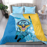 US Virgin Islands Snorkeling Bedding Set Sea Turtle Snorkel Ocean Style - Wonder Print Shop