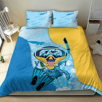 US Virgin Islands Snorkeling Bedding Set Sea Turtle Snorkel Ocean Style - Wonder Print Shop