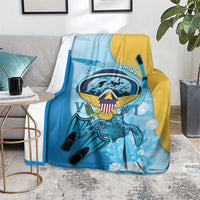 US Virgin Islands Snorkeling Blanket Sea Turtle Snorkel Ocean Style - Wonder Print Shop