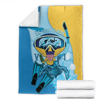 US Virgin Islands Snorkeling Blanket Sea Turtle Snorkel Ocean Style - Wonder Print Shop
