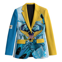 US Virgin Islands Snorkeling Blazer Sea Turtle Snorkel Ocean Style - Wonder Print Shop