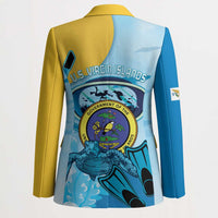 US Virgin Islands Snorkeling Blazer Sea Turtle Snorkel Ocean Style - Wonder Print Shop