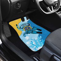 US Virgin Islands Snorkeling Car Mats Sea Turtle Snorkel Ocean Style - Wonder Print Shop
