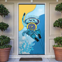 US Virgin Islands Snorkeling Door Cover Sea Turtle Snorkel Ocean Style - Wonder Print Shop