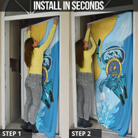 US Virgin Islands Snorkeling Door Cover Sea Turtle Snorkel Ocean Style - Wonder Print Shop