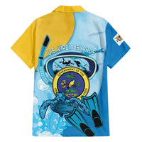 US Virgin Islands Snorkeling Family Matching Short Sleeve Bodycon Dress and Hawaiian Shirt Sea Turtle Snorkel Ocean Style - Wonder Print Shop