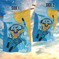 US Virgin Islands Snorkeling Garden Flag Sea Turtle Snorkel Ocean Style - Wonder Print Shop