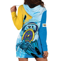 US Virgin Islands Snorkeling Hoodie Dress Sea Turtle Snorkel Ocean Style - Wonder Print Shop
