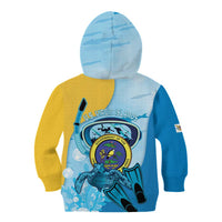 US Virgin Islands Snorkeling Kid Hoodie Sea Turtle Snorkel Ocean Style - Wonder Print Shop