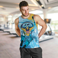 US Virgin Islands Snorkeling Men Tank Top Sea Turtle Snorkel Ocean Style - Wonder Print Shop