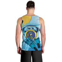 US Virgin Islands Snorkeling Men Tank Top Sea Turtle Snorkel Ocean Style - Wonder Print Shop