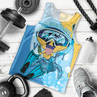 US Virgin Islands Snorkeling Men Tank Top Sea Turtle Snorkel Ocean Style - Wonder Print Shop