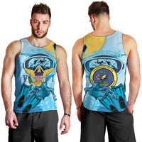 US Virgin Islands Snorkeling Men Tank Top Sea Turtle Snorkel Ocean Style - Wonder Print Shop