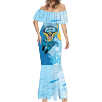 US Virgin Islands Snorkeling Mermaid Dress Sea Turtle Snorkel Ocean Style - Wonder Print Shop