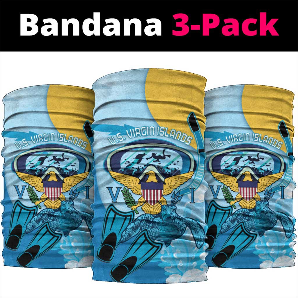 US Virgin Islands Snorkeling Neck Gaiter Sea Turtle Snorkel Ocean Style - Wonder Print Shop
