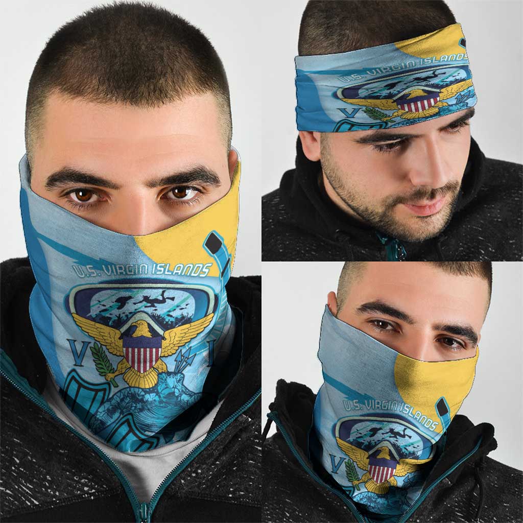 US Virgin Islands Snorkeling Neck Gaiter Sea Turtle Snorkel Ocean Style - Wonder Print Shop