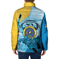US Virgin Islands Snorkeling Padded Jacket Sea Turtle Snorkel Ocean Style - Wonder Print Shop