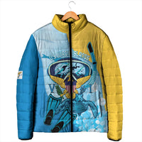 US Virgin Islands Snorkeling Padded Jacket Sea Turtle Snorkel Ocean Style - Wonder Print Shop