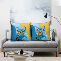 US Virgin Islands Snorkeling Pillow Cover Sea Turtle Snorkel Ocean Style - Wonder Print Shop