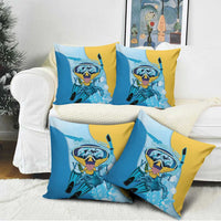 US Virgin Islands Snorkeling Pillow Cover Sea Turtle Snorkel Ocean Style - Wonder Print Shop