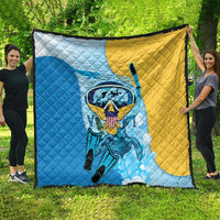 US Virgin Islands Snorkeling Quilt Sea Turtle Snorkel Ocean Style - Wonder Print Shop