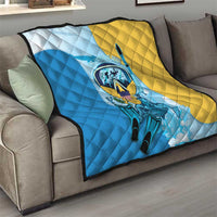 US Virgin Islands Snorkeling Quilt Sea Turtle Snorkel Ocean Style - Wonder Print Shop