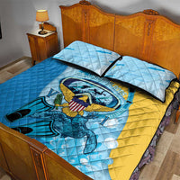 US Virgin Islands Snorkeling Quilt Bed Set Sea Turtle Snorkel Ocean Style - Wonder Print Shop