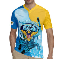 US Virgin Islands Snorkeling Rugby Jersey Sea Turtle Snorkel Ocean Style - Wonder Print Shop