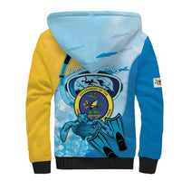 US Virgin Islands Snorkeling Sherpa Hoodie Sea Turtle Snorkel Ocean Style - Wonder Print Shop
