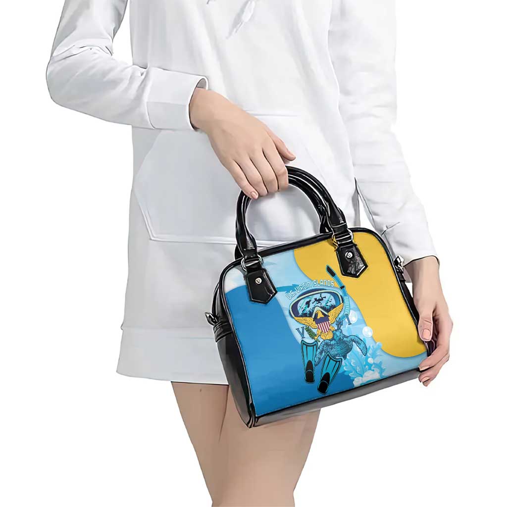 US Virgin Islands Snorkeling Shoulder Handbag Sea Turtle Snorkel Ocean Style - Wonder Print Shop