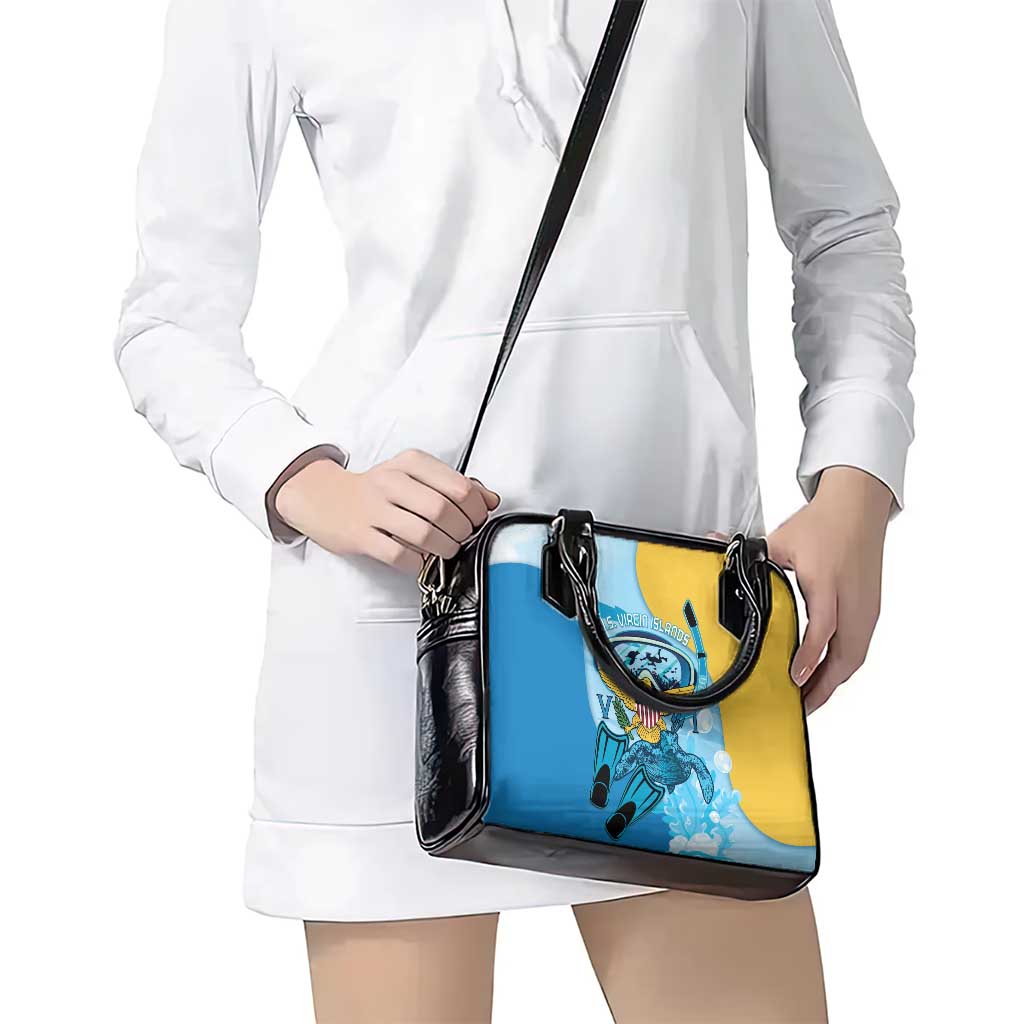 US Virgin Islands Snorkeling Shoulder Handbag Sea Turtle Snorkel Ocean Style - Wonder Print Shop