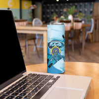 US Virgin Islands Snorkeling Skinny Tumbler Sea Turtle Snorkel Ocean Style - Wonder Print Shop