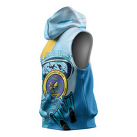 US Virgin Islands Snorkeling Sleeveless Hoodie Sea Turtle Snorkel Ocean Style - Wonder Print Shop