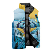 US Virgin Islands Snorkeling Sleeveless Puffer Jacket Sea Turtle Snorkel Ocean Style - Wonder Print Shop