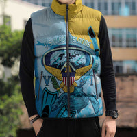 US Virgin Islands Snorkeling Sleeveless Puffer Jacket Sea Turtle Snorkel Ocean Style - Wonder Print Shop