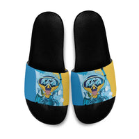 US Virgin Islands Snorkeling Slide Sandals Sea Turtle Snorkel Ocean Style - Wonder Print Shop