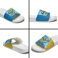 US Virgin Islands Snorkeling Slide Sandals Sea Turtle Snorkel Ocean Style - Wonder Print Shop