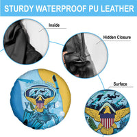 US Virgin Islands Snorkeling Spare Tire Cover Sea Turtle Snorkel Ocean Style - Wonder Print Shop