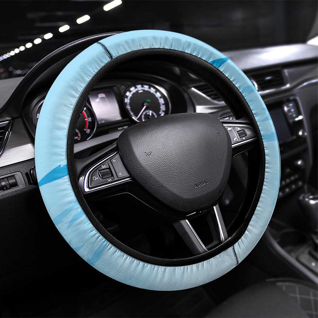 US Virgin Islands Snorkeling Steering Wheel Cover Sea Turtle Snorkel Ocean Style - Wonder Print Shop