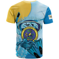 US Virgin Islands Snorkeling T Shirt Sea Turtle Snorkel Ocean Style - Wonder Print Shop