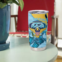 US Virgin Islands Snorkeling Tumbler Cup Sea Turtle Snorkel Ocean Style - Wonder Print Shop