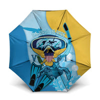 US Virgin Islands Snorkeling Umbrella Sea Turtle Snorkel Ocean Style - Wonder Print Shop